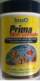 image of Tetra Prima Mini Granules  Tropical Aquarium Food Guppy Gourami