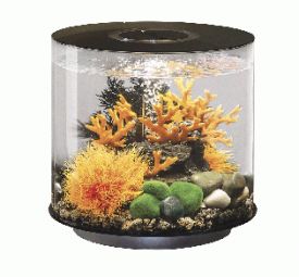 Biorb Tube 15 Litre In Black With Multi Colour Remote Controlled Lighting