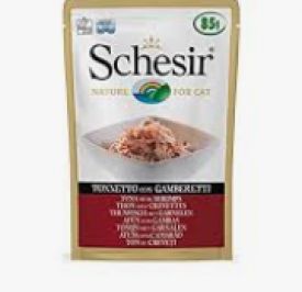 Schesir Cat Tuna With Shrimps Pouch