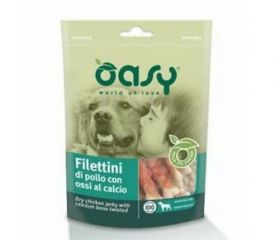 Oasy Dry Chicken Jerky With Calcium Bone Twisted 100 Gr