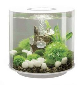 Biorb Tube White Aquarium 15 Litre Multicoloured Led Remote & Filter