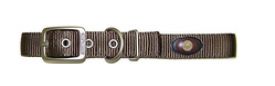 Hamilton Double Thick Nylon Deluxe Dog Collar In Brown 