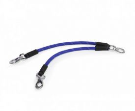image of Camon Blue Reflective Rope Twin Leash-10mm