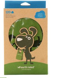 Earth Rated, Handle Bags, Dog Waste Bags, Unscented, 120 Bags