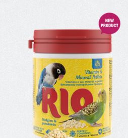 Rio Vitamin & Mineral Pellet For Budgies & Parrots