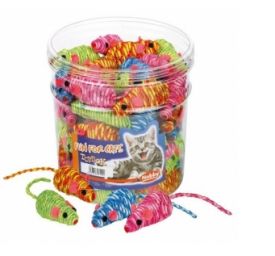 Nobby Toy Box Cat Mouse Wrapped Coloured Tube . 7 Cm