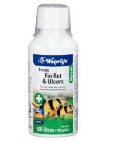 image of Waterlife Myxazin 100ml Treats Bacteria Fin Body Rot Ulcer Aquarium Treatment