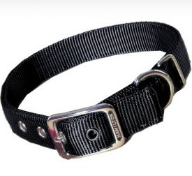Hamilton Double Thick Nylon Deluxe Collar Black