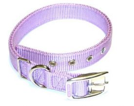 Hamilton Double Thick Deluxe Nylon Buckle Collar Lavender 