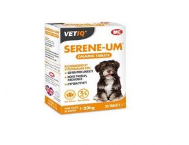 Vetiq Serene-um Dog Calming Tablets Seperation Anxiety Fireworks Hyperactivity