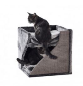 Nobby Cat Scratcher Kari S Tinged Black 40x40x40cm