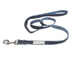 Camon Dog Lead Blue With White Spots