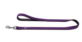 Hunter Leash Leather Softie Violet/black 20x100cm