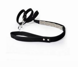 Camon Velvet Belt With Strass 15x1200 Mm