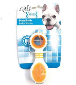 Afp Dental Rattle Orange Teething Rubber Chew