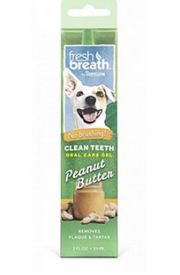 Tropiclean Fresh Breath Dog Oral Care Gel Peanut Butter 59ml