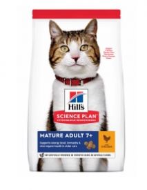 image of Hill's Science Plan Mature Adult 7+ Cat Food With Chicken