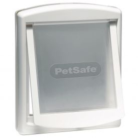 Petsafe Staywell Original 740 Medium Dog Flap Pet Door Easy 2-way Locking, White