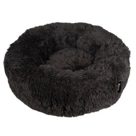 District 70 Fuzz Donut Bed Dark Grey With Zipper