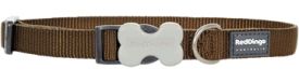 Red Dingo Brown Smooth Dog Collar