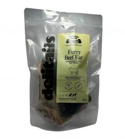 Delitails Beef Ears With Fur Chewing Treat For Dogs
