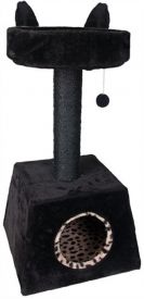 Scratching Pole Cheeta Big Cat Black 41x41x80cm