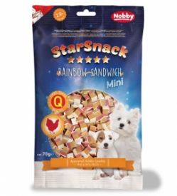 Nobby Starsnack Mini Soft Chicken Meat And Fish 70g
