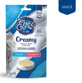 Egeo Tuna With Cranberry Creamy Treat For Sterilized Cat