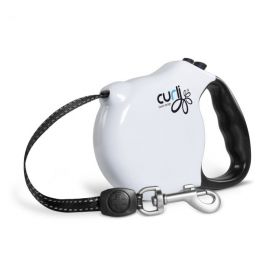Curli - Retractable Leash White Medium