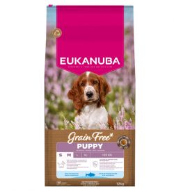 Eukanuba GrainFree Puppy Small / Medium Breed Rich in Ocean Fish 3kg