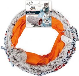 All For Paws Vintage Cat Tunnel Orange