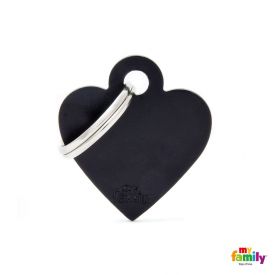 Myfamily Black Heart Nametag