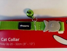 image of Red Dingo Collar For Cat Lime