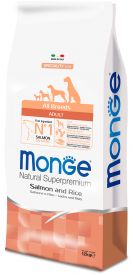 Monge – All Breeds Adult Monoprotein Salmon And Rice