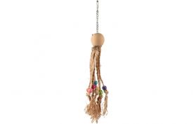 Flamingo Bird Toy Duma Octopus Wood With Coloured Beads