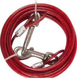 Flamingo Tie Out Plasticized Red