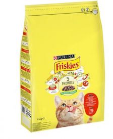 Friskies Dry Cat Beef Chicken Vegetables