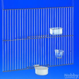 Nobby Egg Feed Bowl Square For Fence Clear