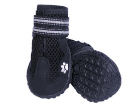 Nobby Dog Boot Runners Mesh 2pcs Black Size Xs (3) L 55 Mm W 46 Mm