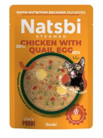 Gosbi Natsbi Cat Steamed Chicken With Quail Egg
