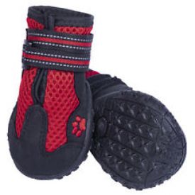 Nobby Dog Boot Runners Mesh 2pcs Red Size Xl (7) L 71 Mm W 66 Mm