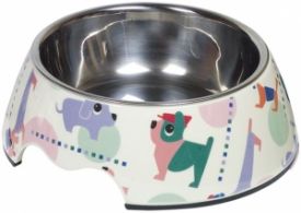Nobby Stainless Bowl Dog Pattern