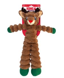Kong Holiday Shakers Crumples Reindeer Christmas Dog Toy