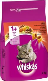 Whiskas Adult Cat Beef 			