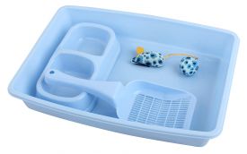 Pawise-kitty Cat Litter Starter Pack Blue