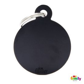 Myfamily Black Circle Nametag 