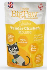 Little Big Paw Cat Wet Food Gourmet Tender Chicken Mousse Pouch