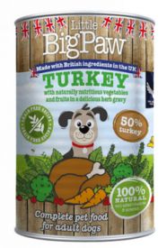 Little Big Paw Dog Turkey & Vegetables In Herb Gravy