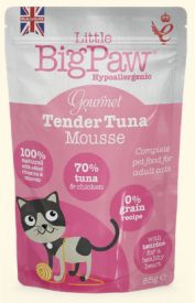Little Big Paws Cat Wet Food Gourmet Atlantic Tuna Mousse Pouch