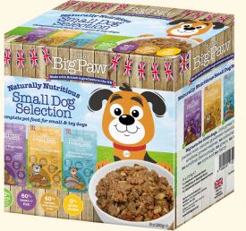 Little Big Paws Dog Wet Food Multipack Duck/turkey/salmon Pouch For Small Breed Dogs